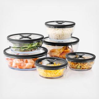 12-Piece Clear Glass Cookware & Storage Set