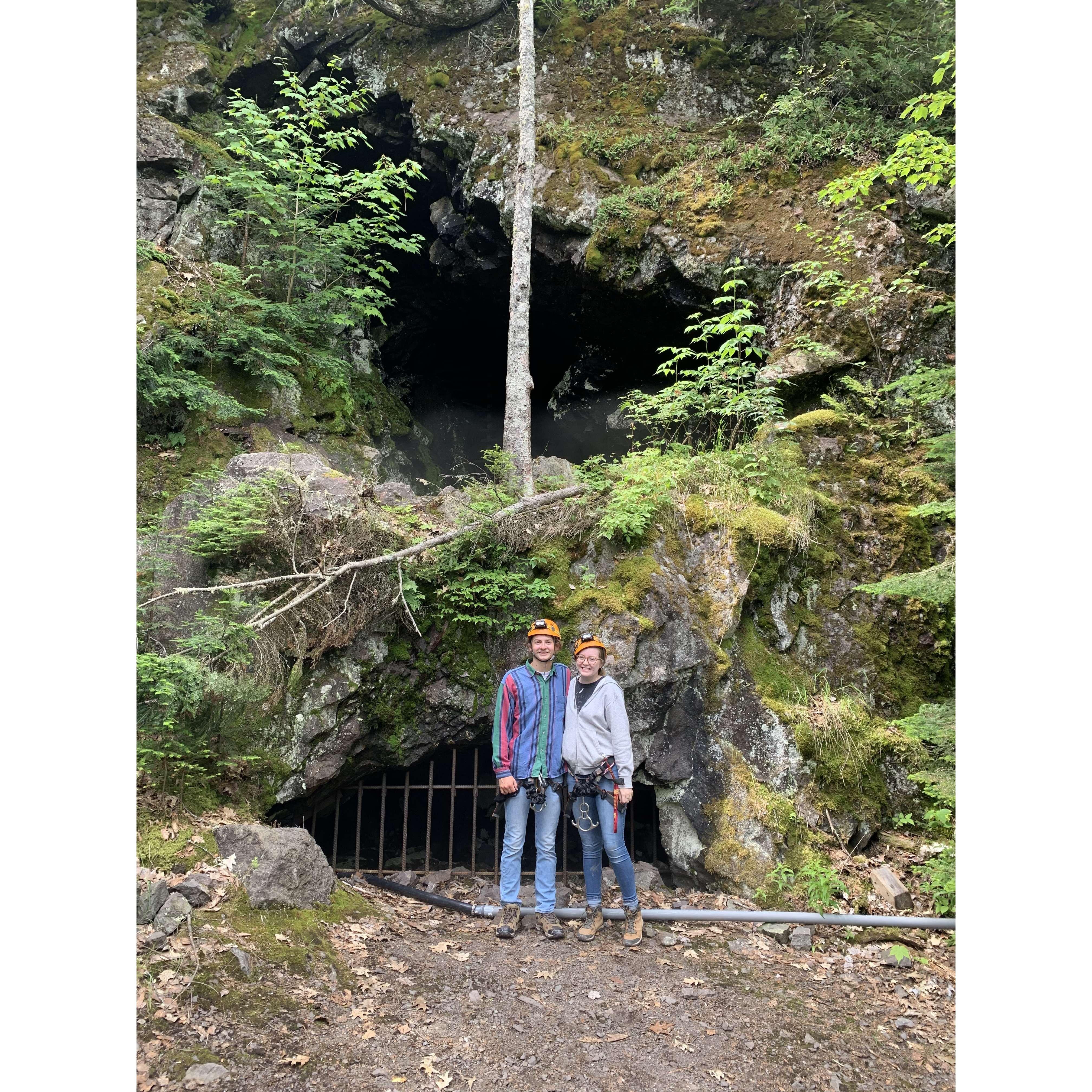 After we emerged from the depths of a copper mine in the U.P.