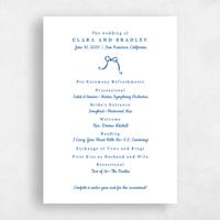 White Wedding Program - Camarine