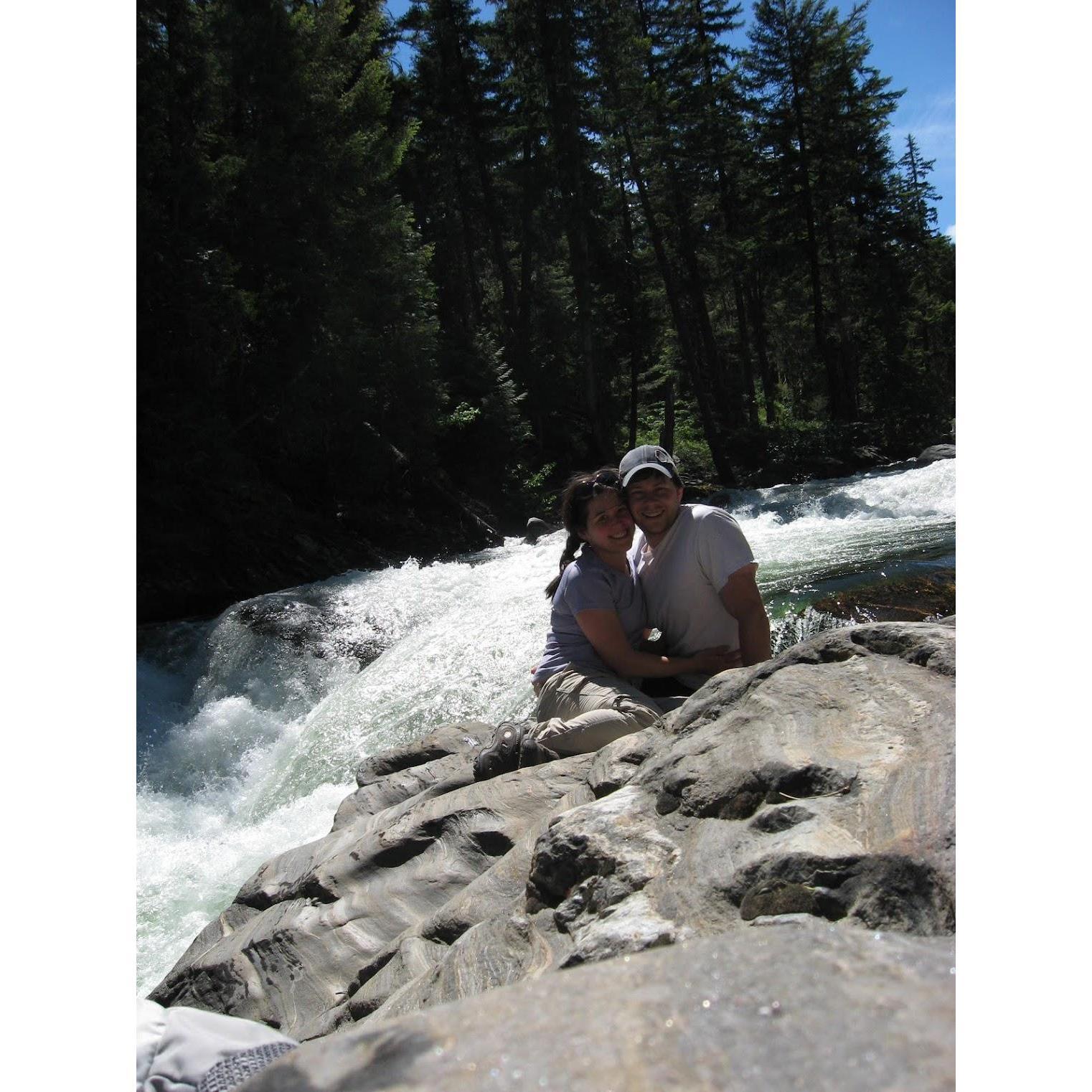Celebrated our first anniversary with a camping trip to Lake Wenatchee. June 2013