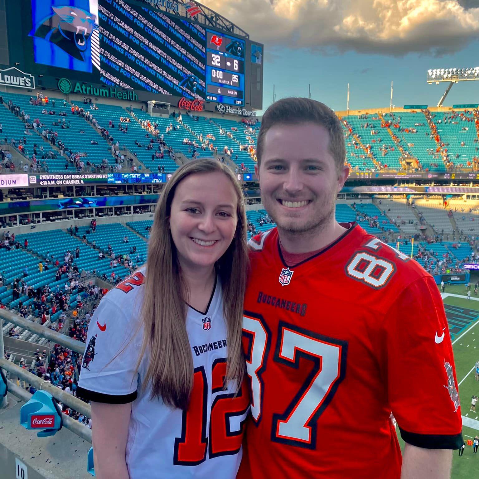 Zane's first NFL game! GO BUCS!