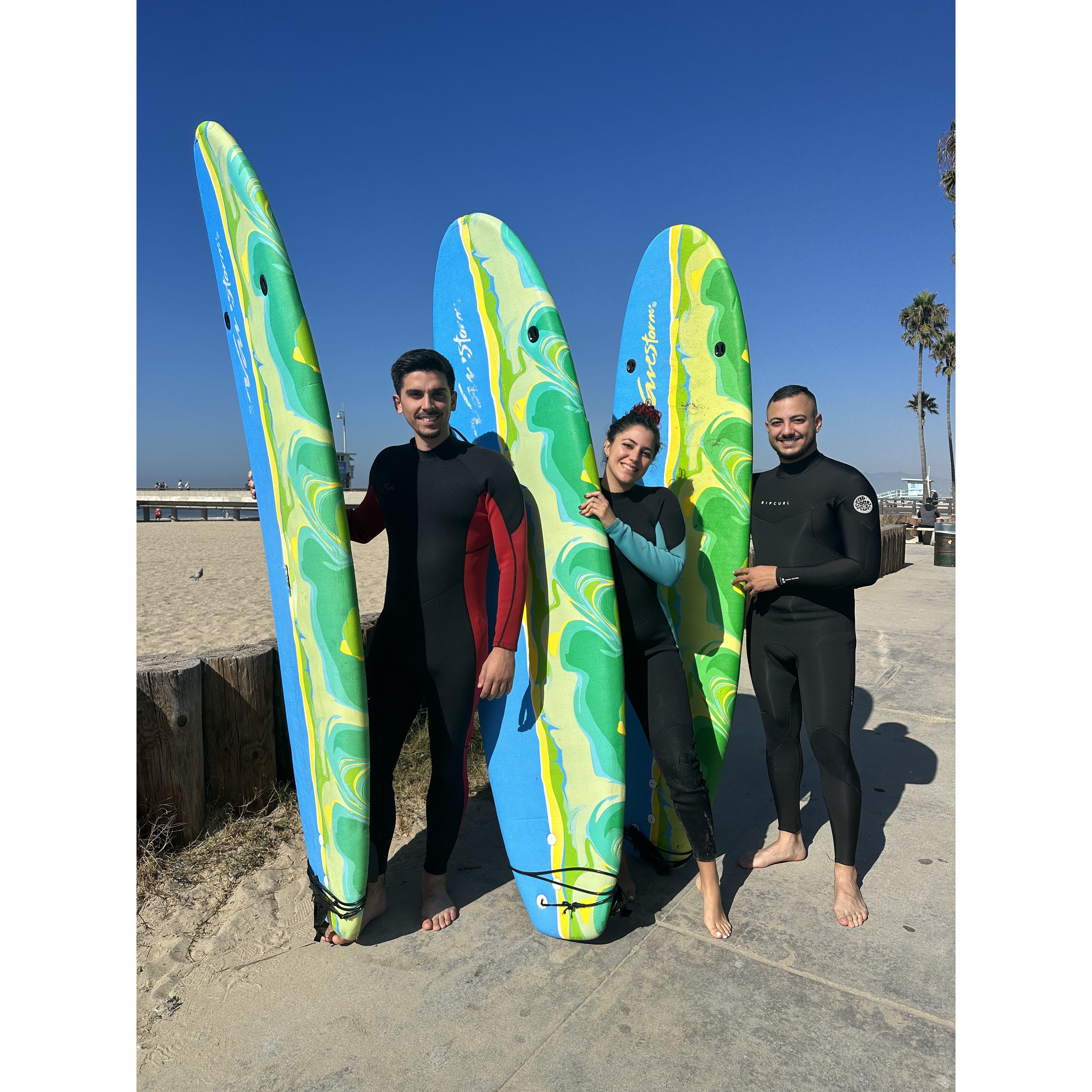 Surfin' in California