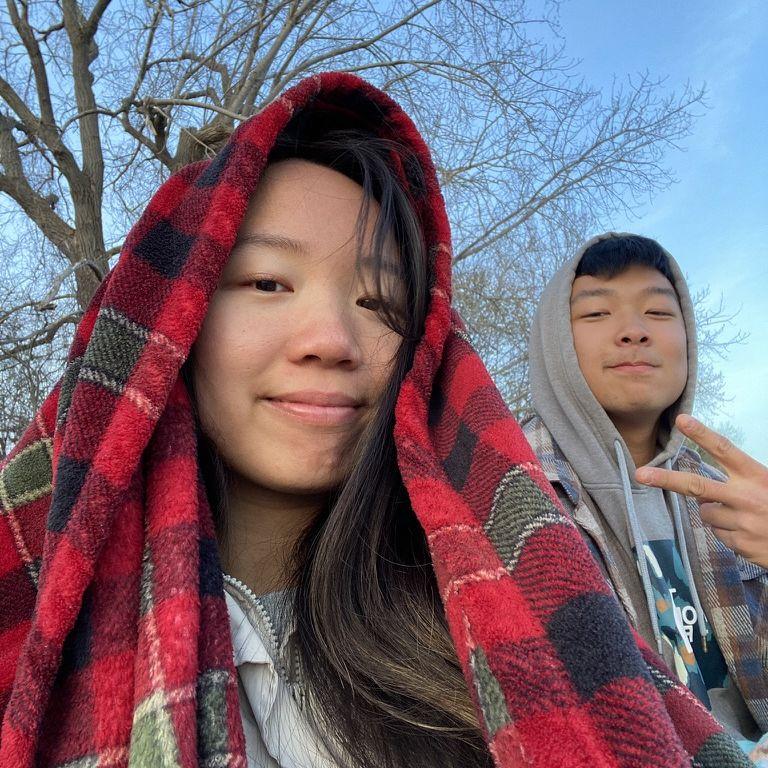 Dinner at a freezing Rochester beach right before Aeden asked Angela to be his girlfriend!