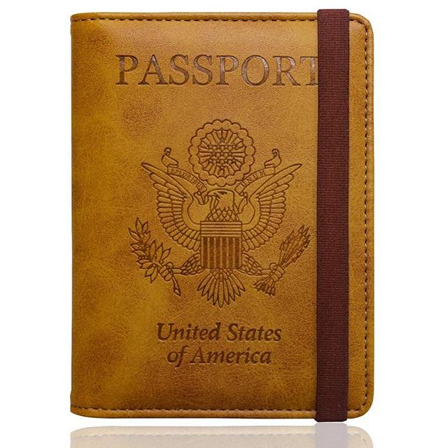 WALNEW RFID Passport Holder Cover Traveling Passport Case