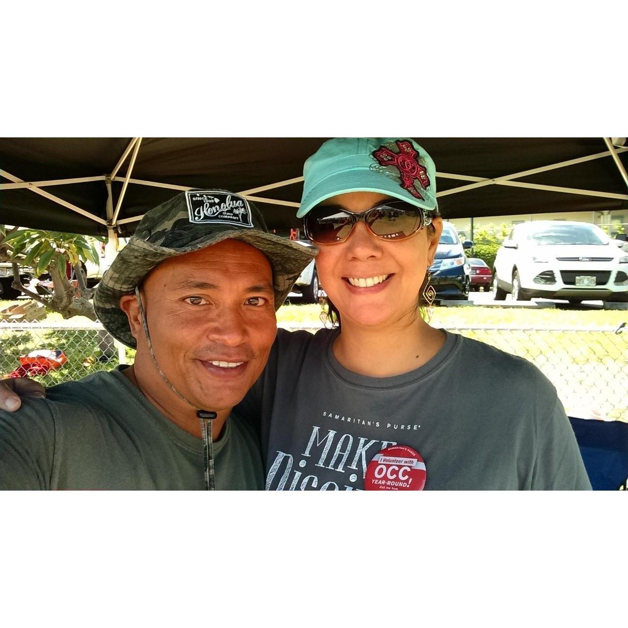 Volunteering with Operation Christmas Child at the Praise in the Islands event 201