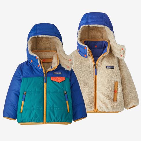 Patagonia Baby Reversible Tribbles Hoody | Belay Blue | 6-12m