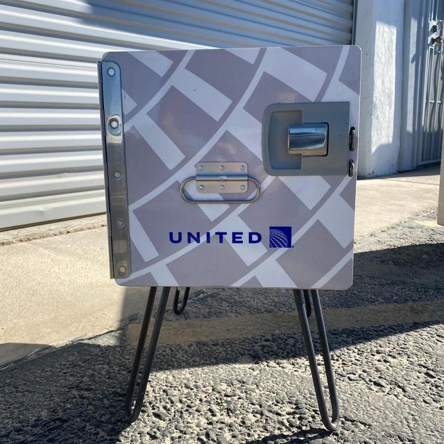 United Airlines Galley box side table