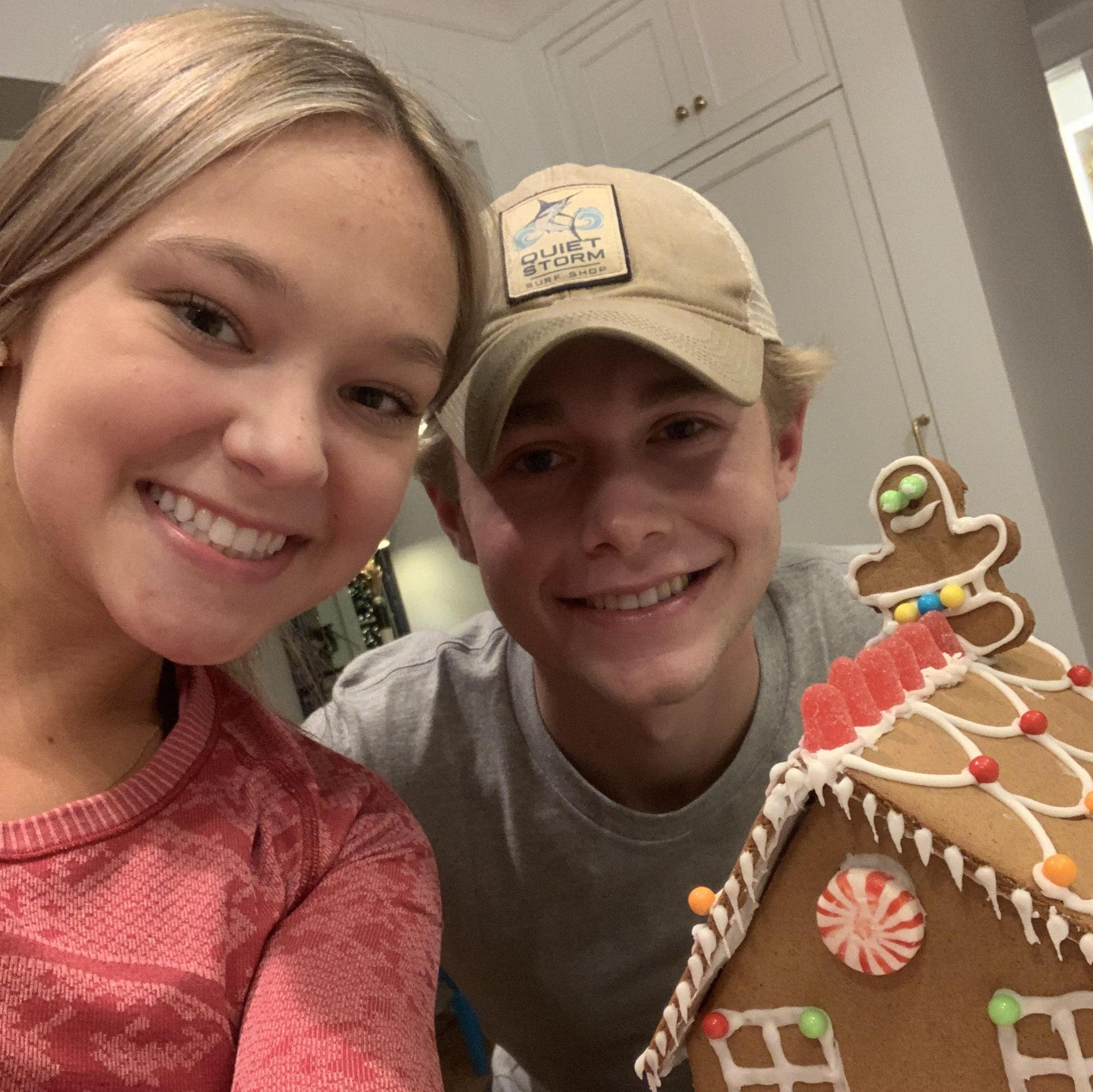 Gingerbread house contest with Lucy's Family!