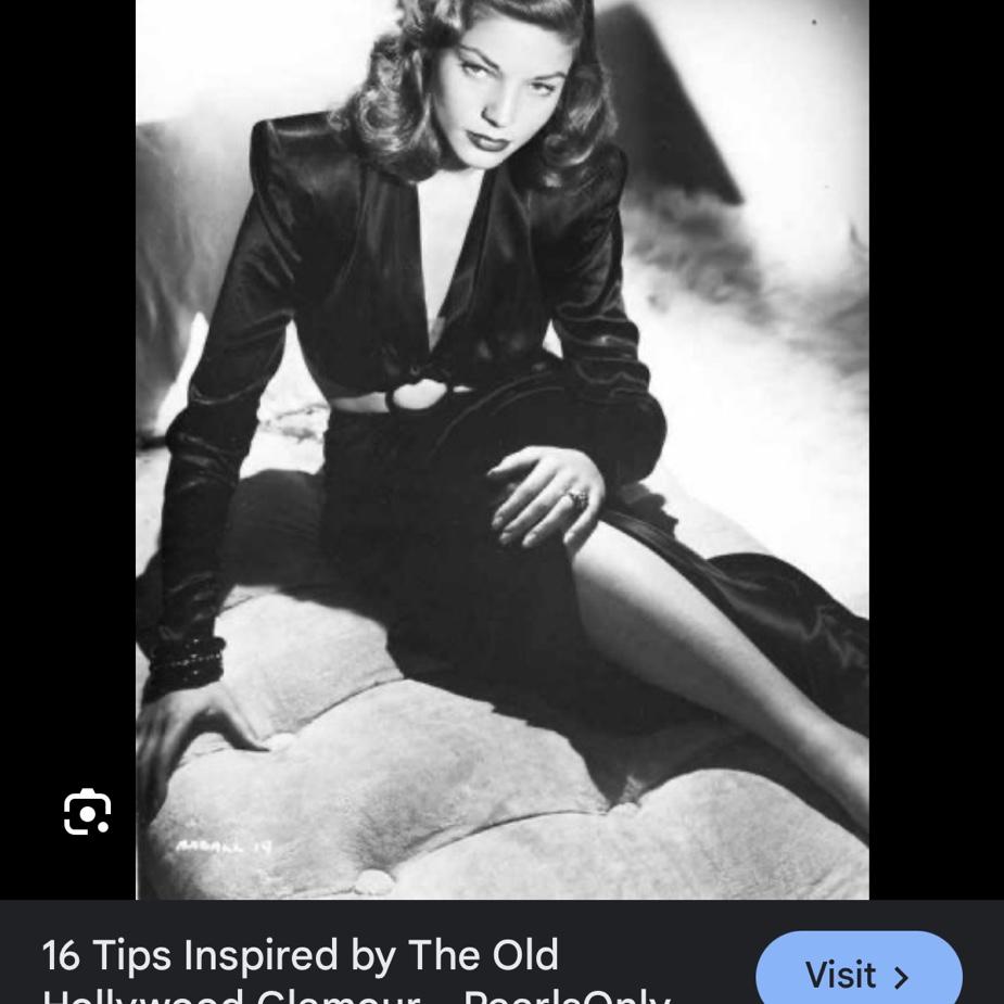 Examples of old Hollywood attire!