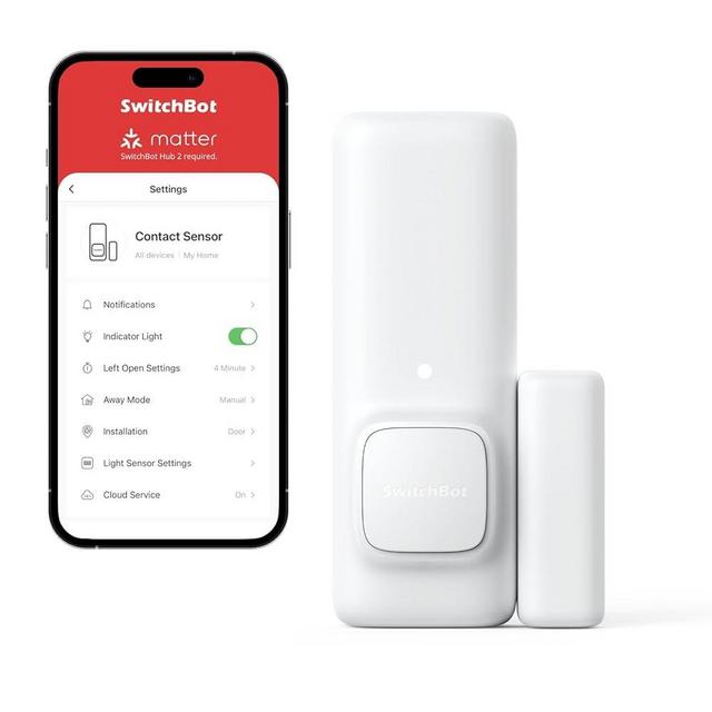 SwitchBot Door Alarm Contact Sensor - Smart Home Security Wireless Window Alarm and Door Sensor, Add SwitchBot Hub to Make it Compatible with Alexa
