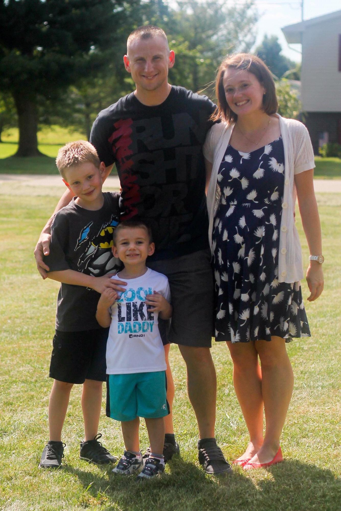 David has lost his head he’s so excited. (But really, this was our first family photo and for the life of me I can’t figure out how to fix the thumbnail image of this)