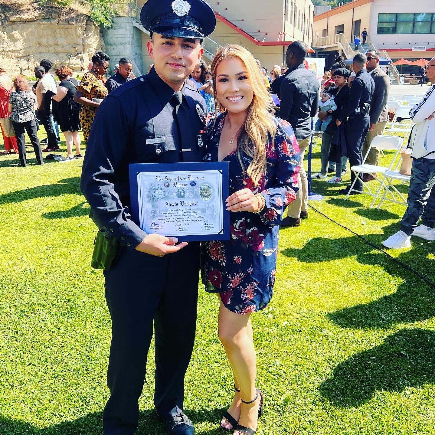 Alexis's LAPD graduation