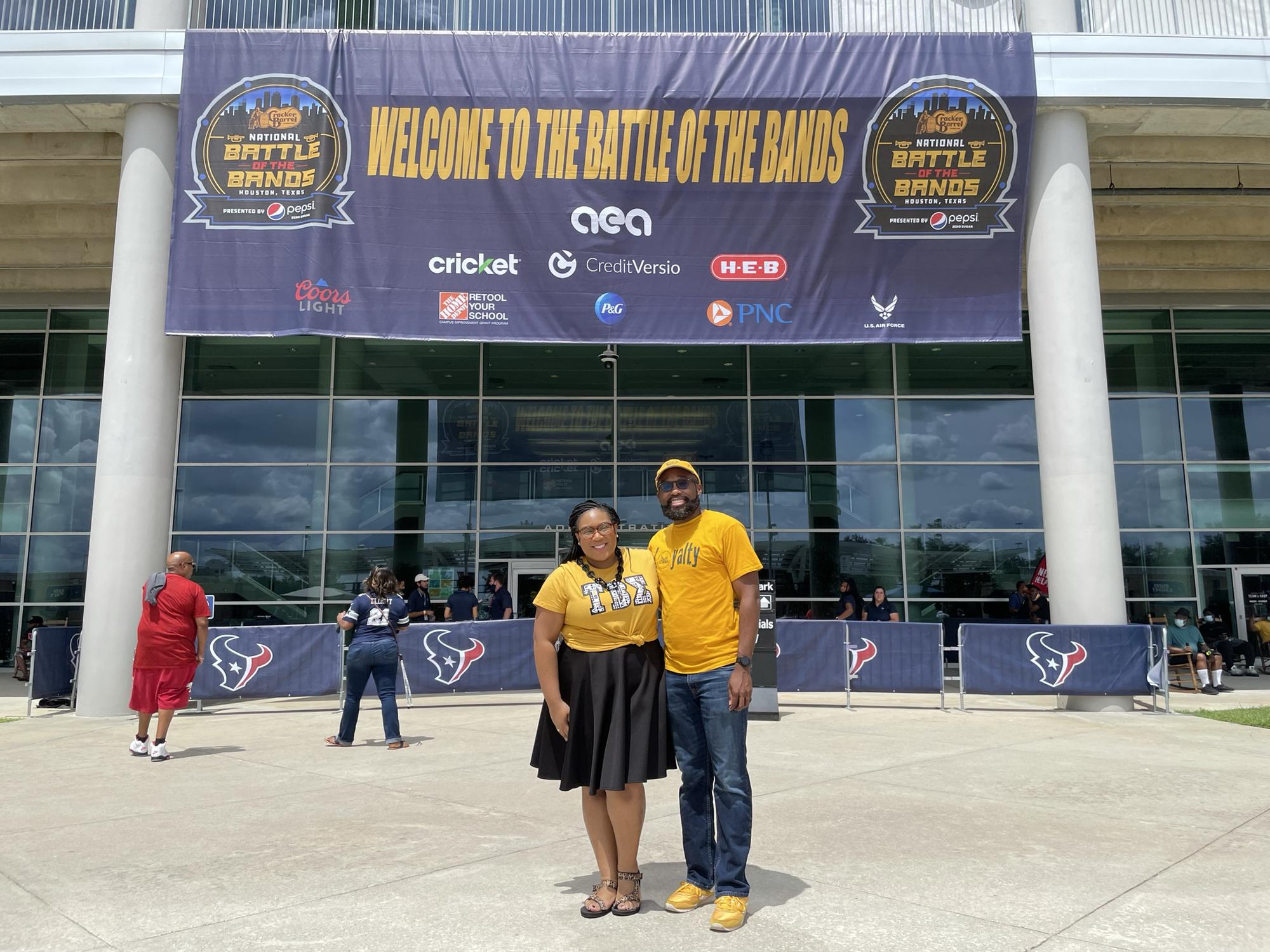 We Love Band! Robert and Siobhan at the National Battle of the Bands in Houston, TX, 2021