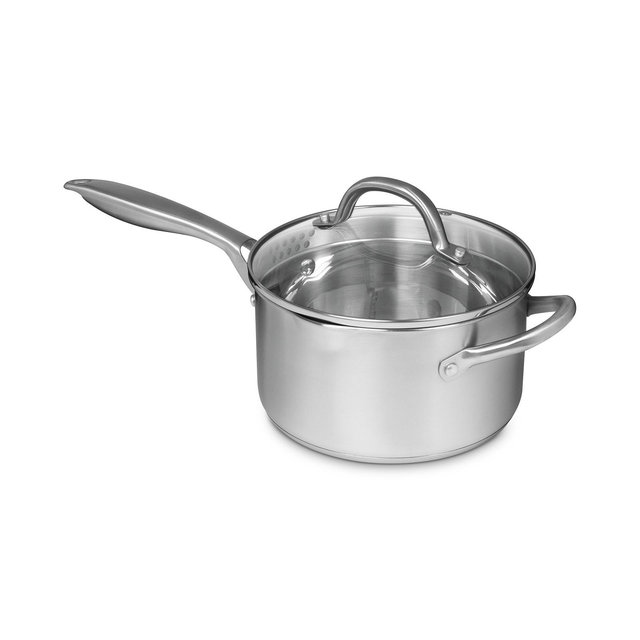 Sedona Pro Stainless Steel 3.5-Qt. Saucepan with Draining Lid