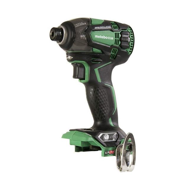 Metabo HPT 18V Cordless Impact Driver, Triple Hammer Technology, Powerful 1, 832 In/Lbs Torque, Variable Speed Trigger, IP56 Compliant, LED Light, Tool Only (WH18DBDL2Q4)