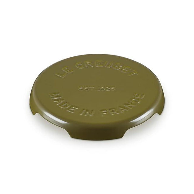 Le Creuset Enameled Cast Iron Signature Trivet, 9”., Olive