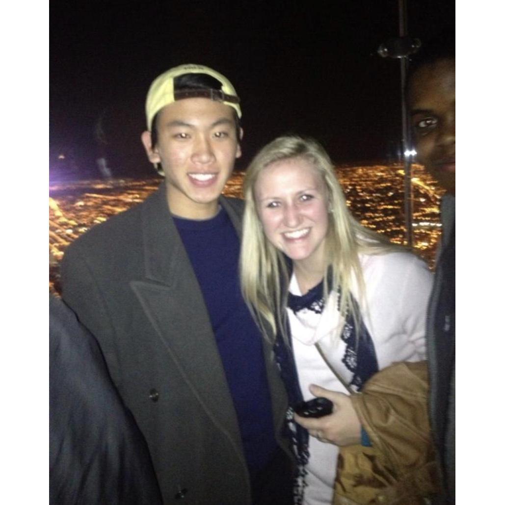 The first picture we intentionally took together! December 2012 in Chicago, IL