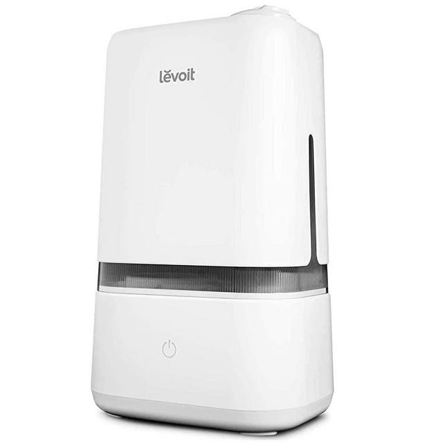 LEVOIT Humidifiers for Bedroom, 4L Ultrasonic Cool Mist Air Vaporizer for for Large Room Babies, Essential Oil Tray, Quiet Operation, Auto Shut-Off, Lasts up to 40 Hours, Gray
