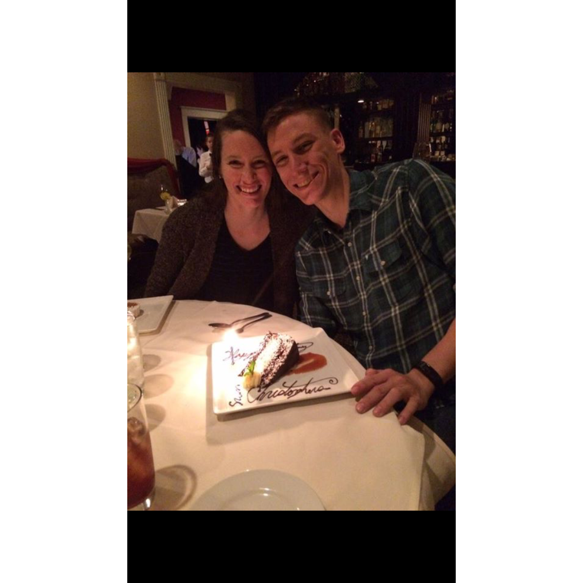 Celebrating the first of many birthdays together