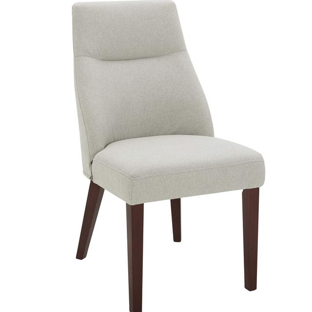 Amazon Brand – Rivet Phinney Contemporary Upholstered Dining Chair, 19.7"W, Silver