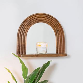 Sean Brown Shelf Wall Mirror