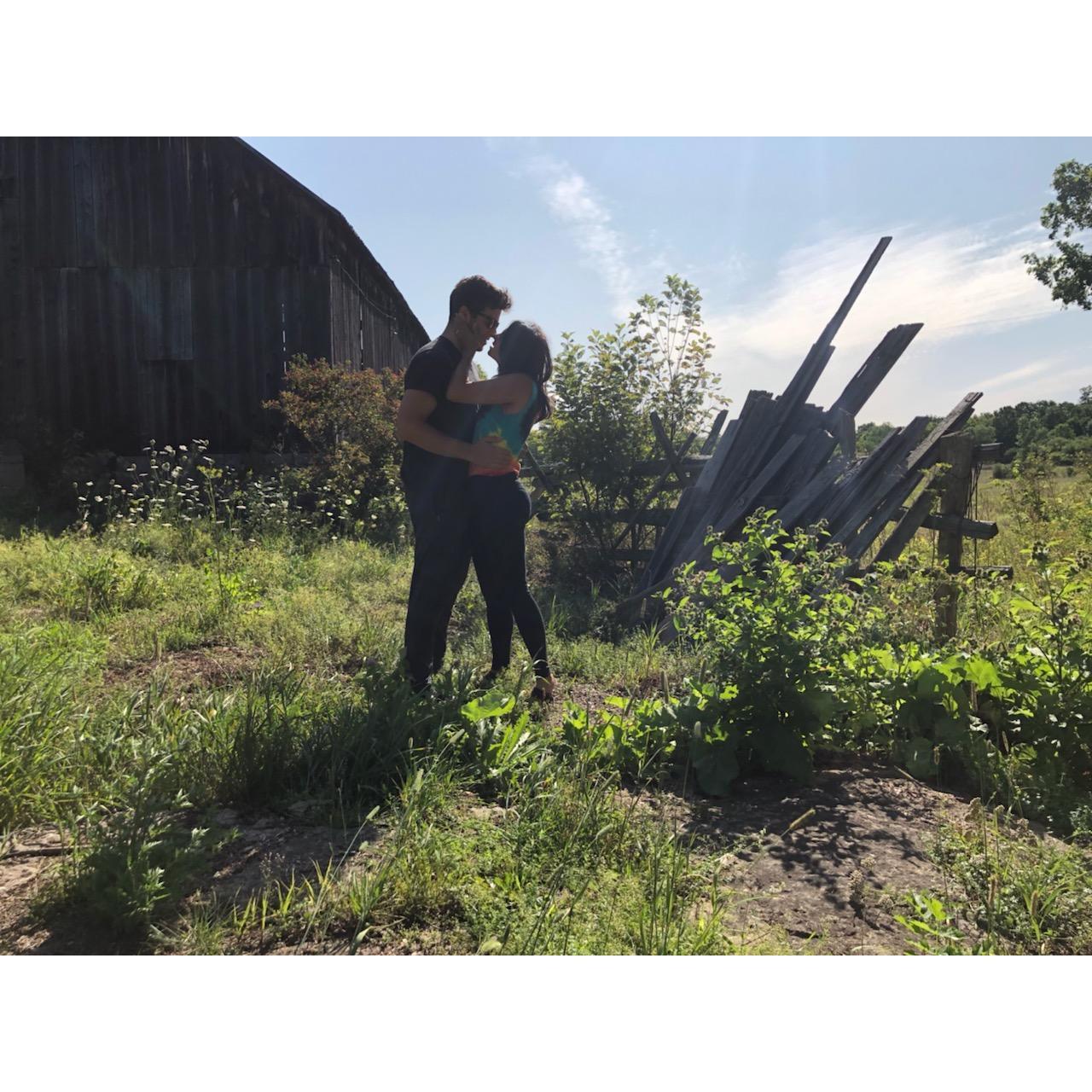 Zoom in to see the happy tears when Adam asked Rachel to marry him