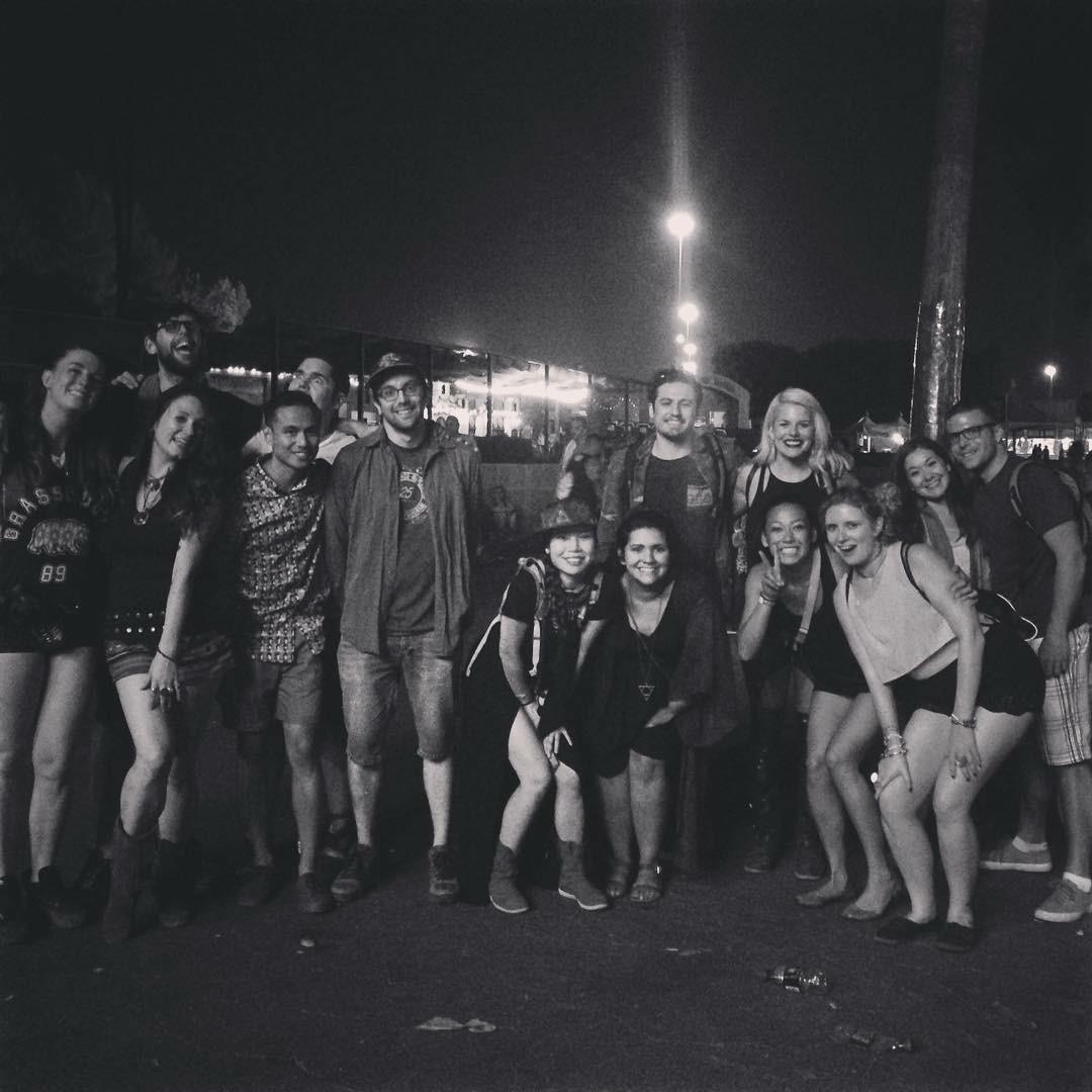Matt and Holly's "even more first" picture together at a music festival (Hard Summer) in 2015. No, we don't remember meeting each other back then.