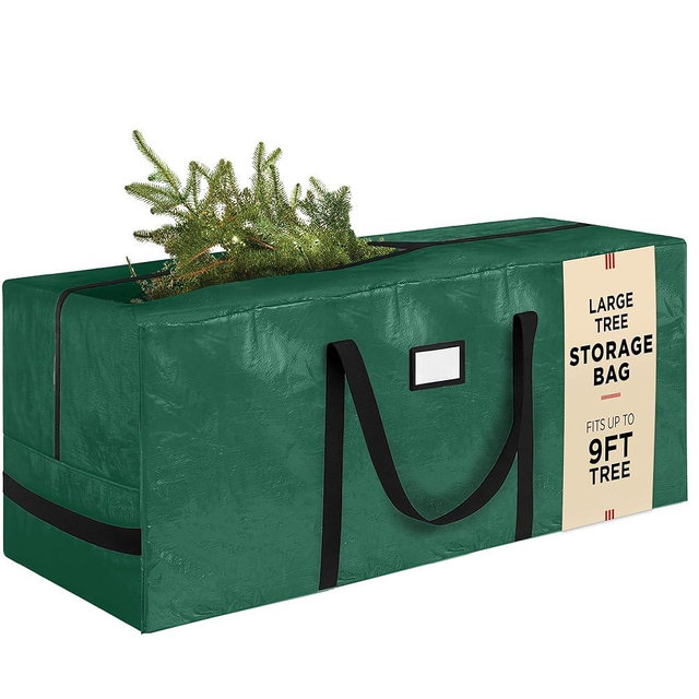 Heavy Duty Christmas Tree Storage Bag – 9 Ft Artificial Christmas Tree Bag - Heavy-Duty Waterproof Material with Reinforced Handles - Full-Length Zipper for Easy Access,