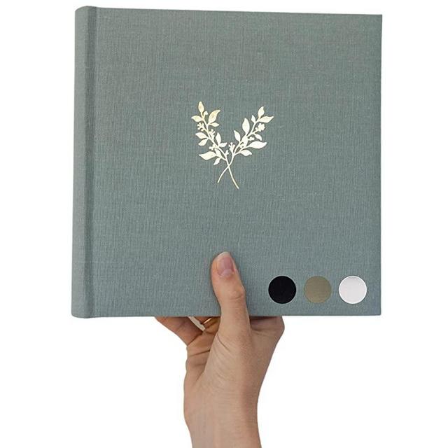 Luxury Linen Photo Album with Acid Free Pockets, Traditional Book Bound with Hard Cover, 200 Pockets for 4x6 Photos, Photo Book for Wedding, Family Pictures, Gifts, Anniversary or Baby Shower