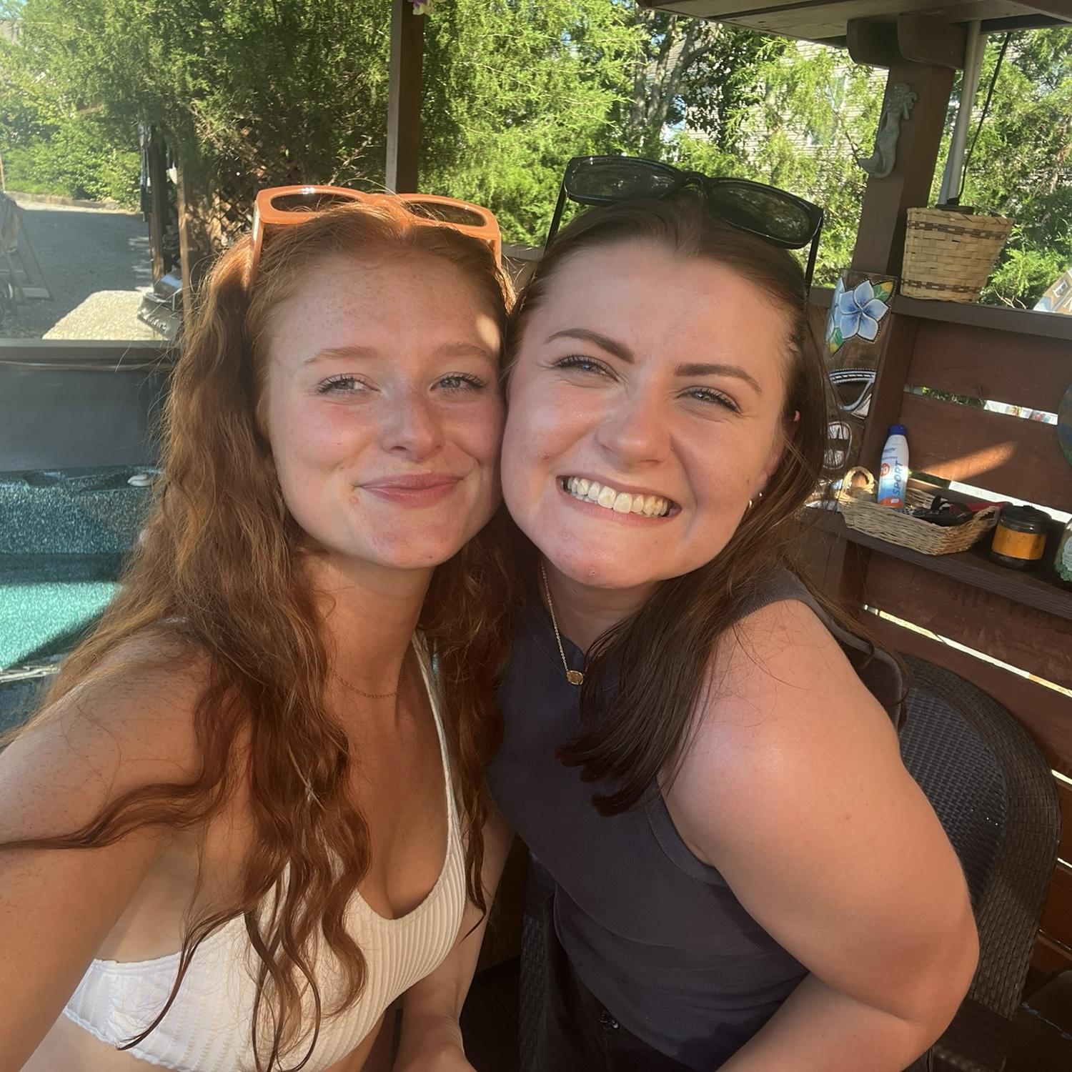 Savanna and Jenna celebrating!