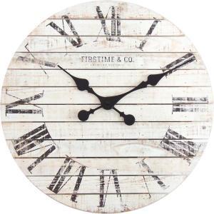 Shiplap White Wall Clock
