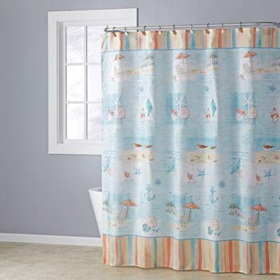 Seaside Harbor Shower Curtain
