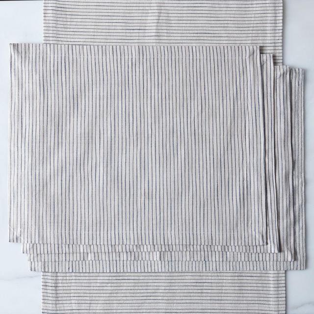 Blue Striped Table Linens