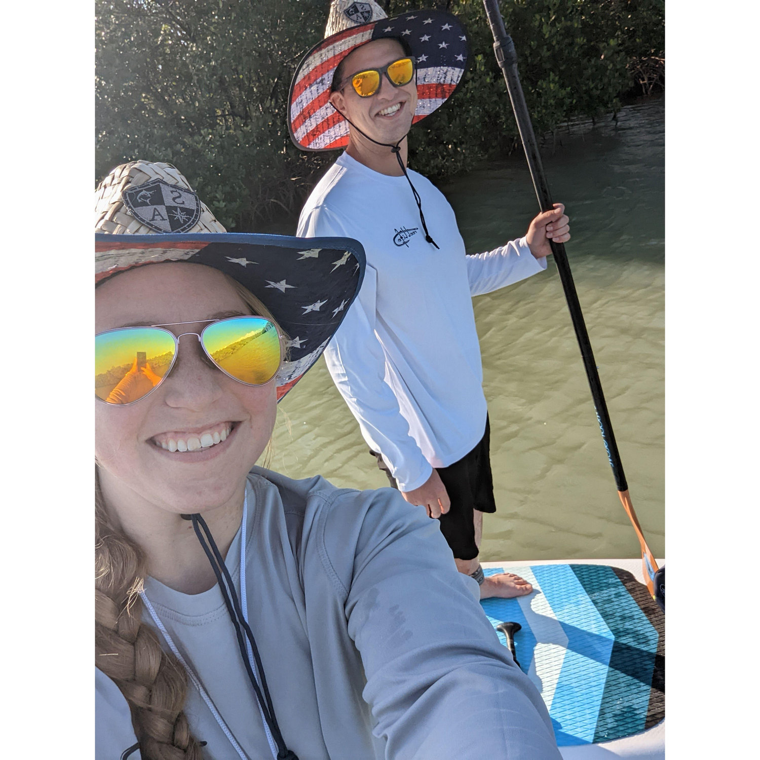 Paddleboarding together is one of our favorite activities!
