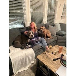 Us hanging out with the pitties
