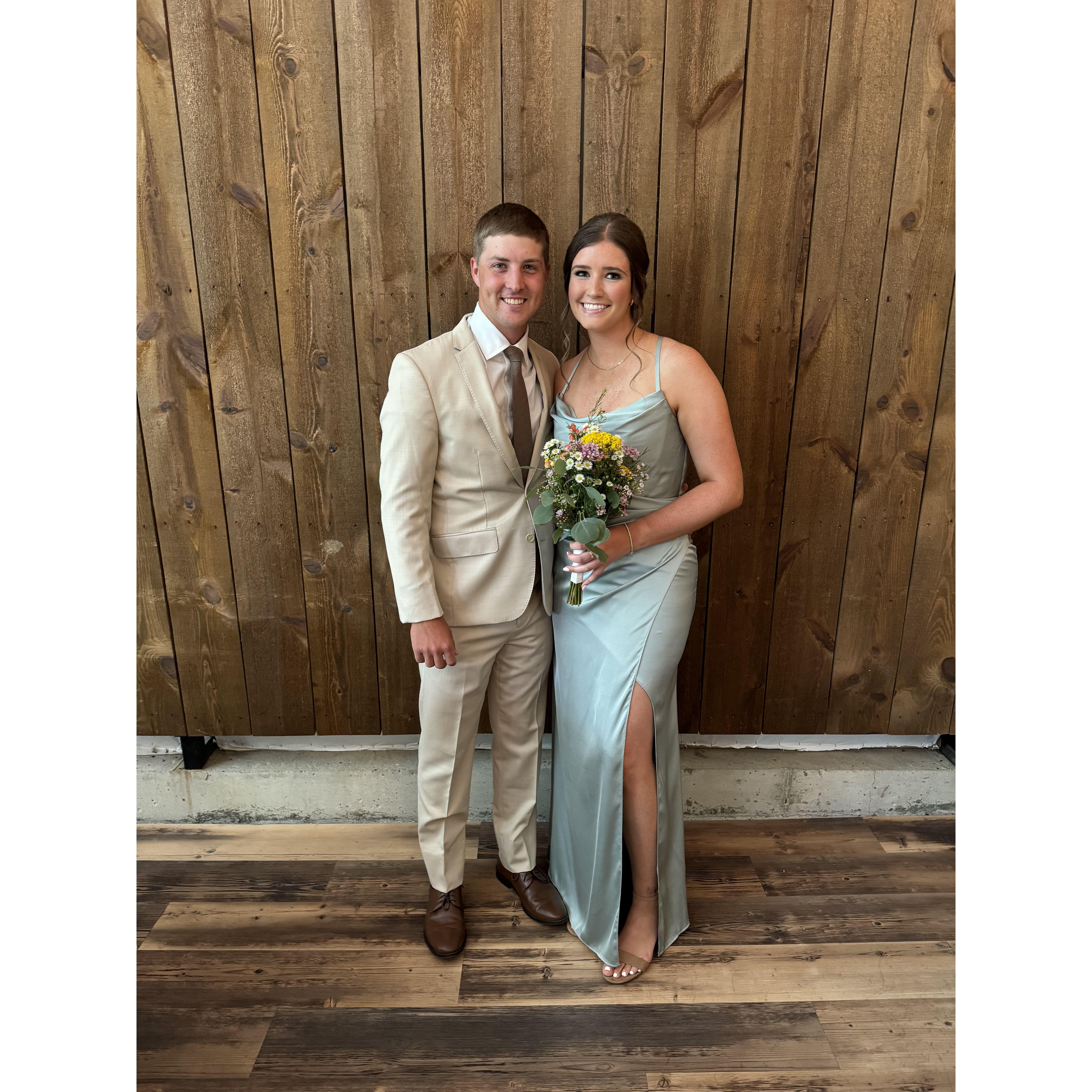 August 2024: First wedding we were both in