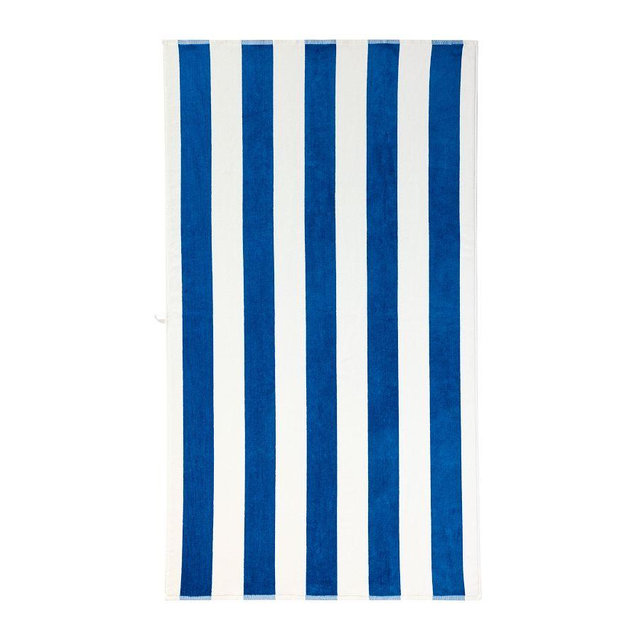 Classic Awning Striped Beach Towel, Cobalt