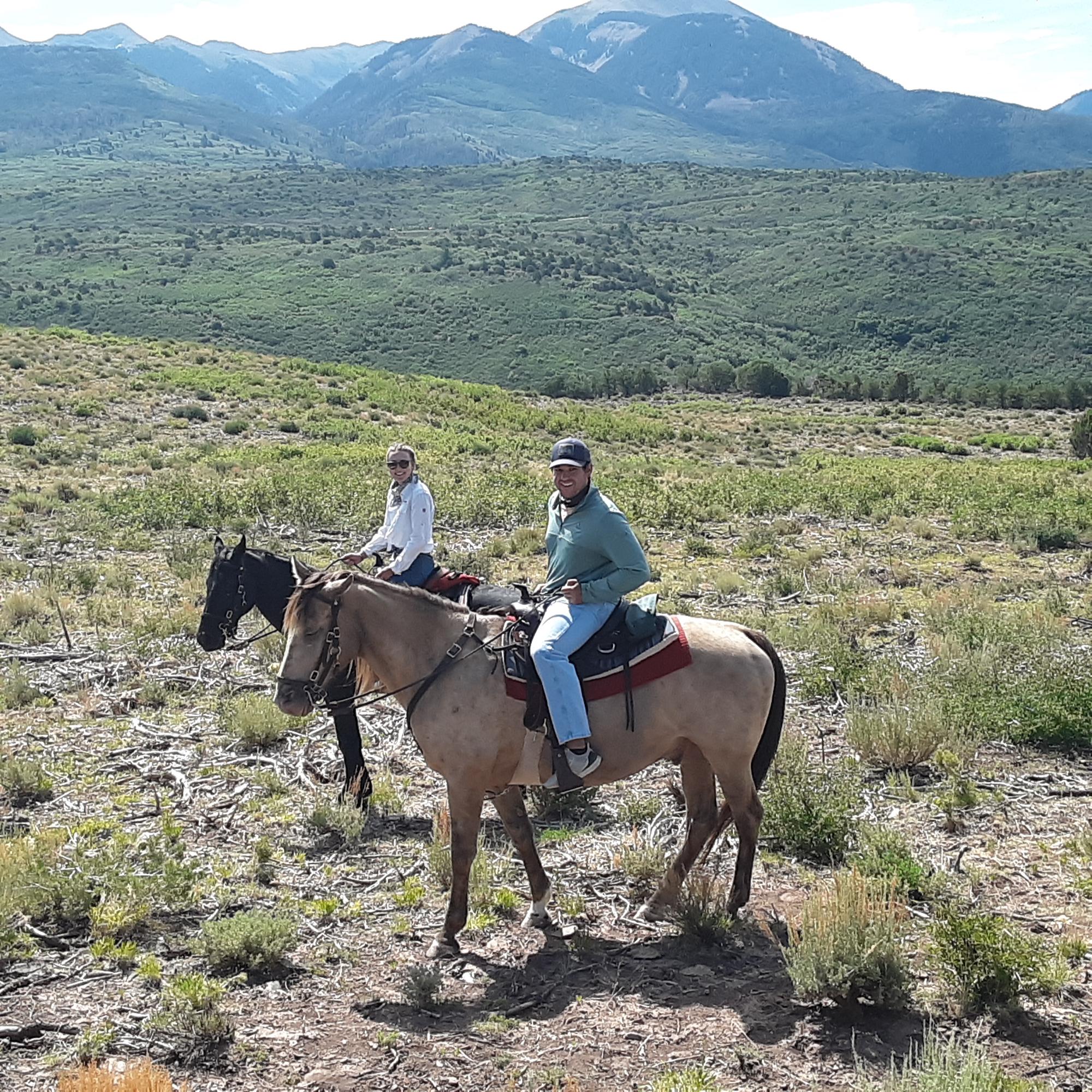 John’s First Horseback Ride, Moab, 2020