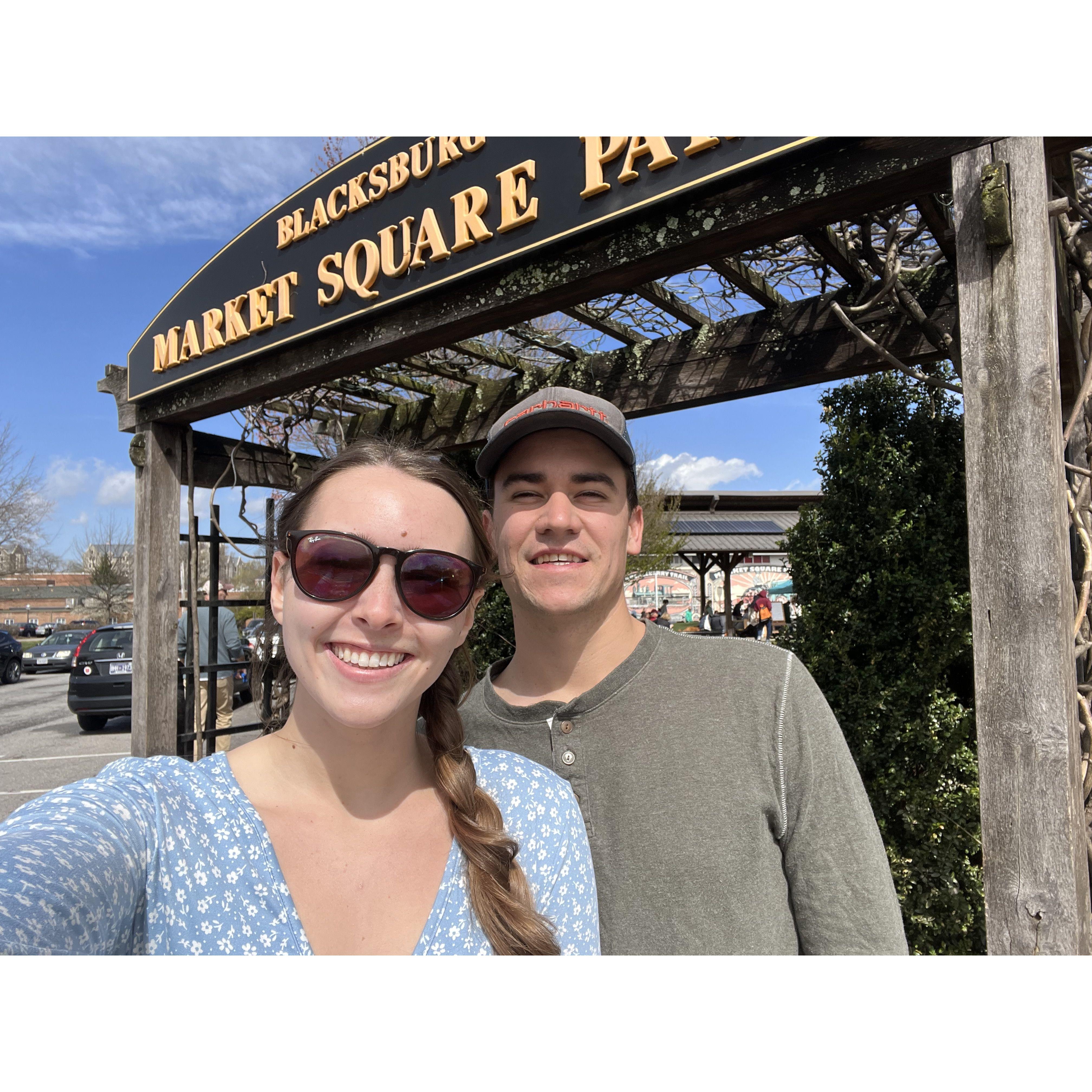 April 1, 2023: Farmer's market in Blacksburg