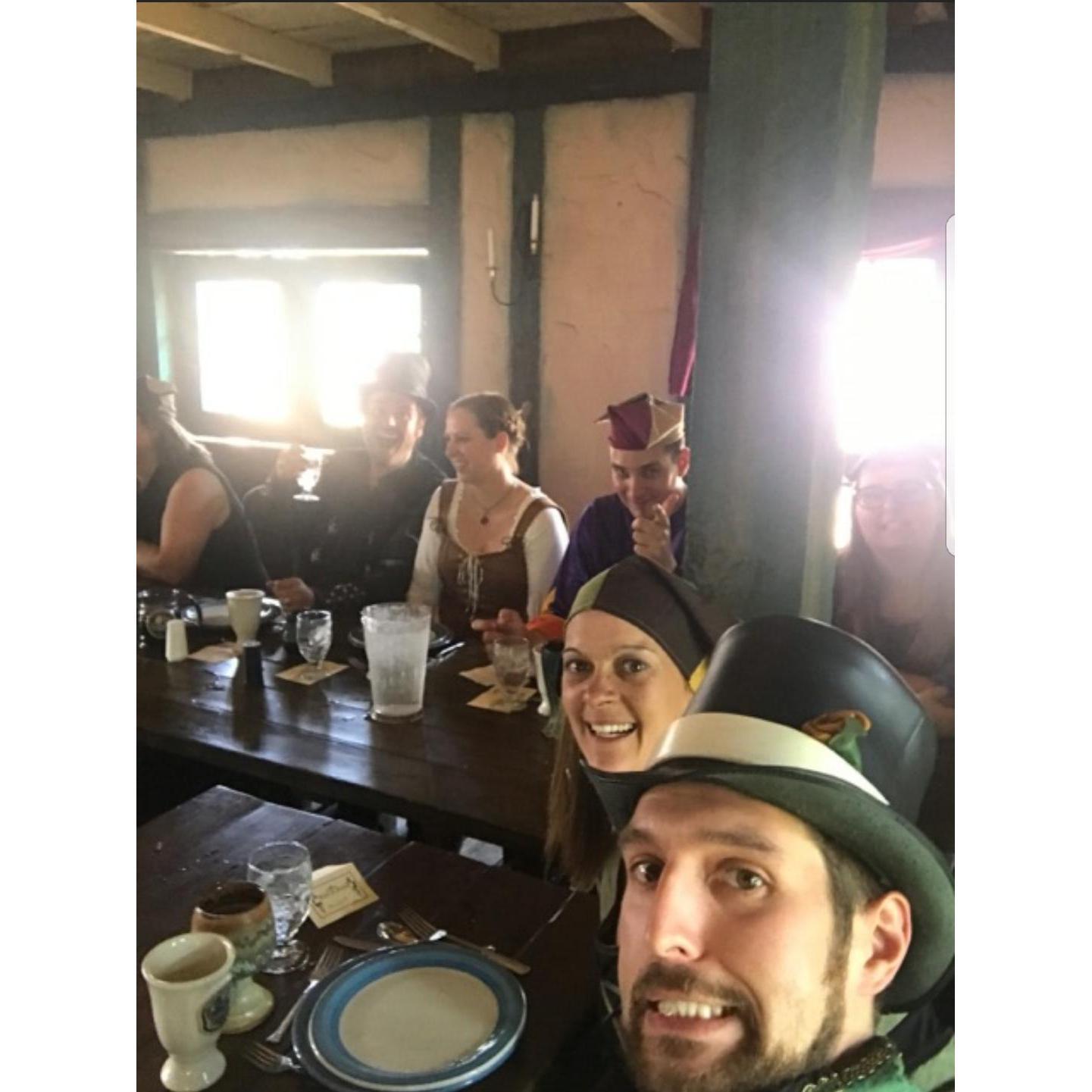 The gang at the Renaissance Fair, Minnesota
