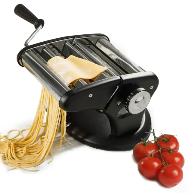 Calphalon Aero Heavy Duty Manual Pasta Maker Machine Noodle Maker w/ Rollers & Cutters