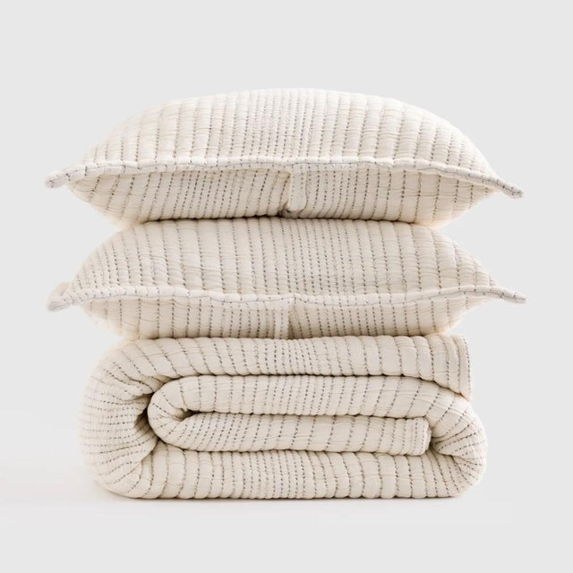 Organic Cotton Channel Quilt Set