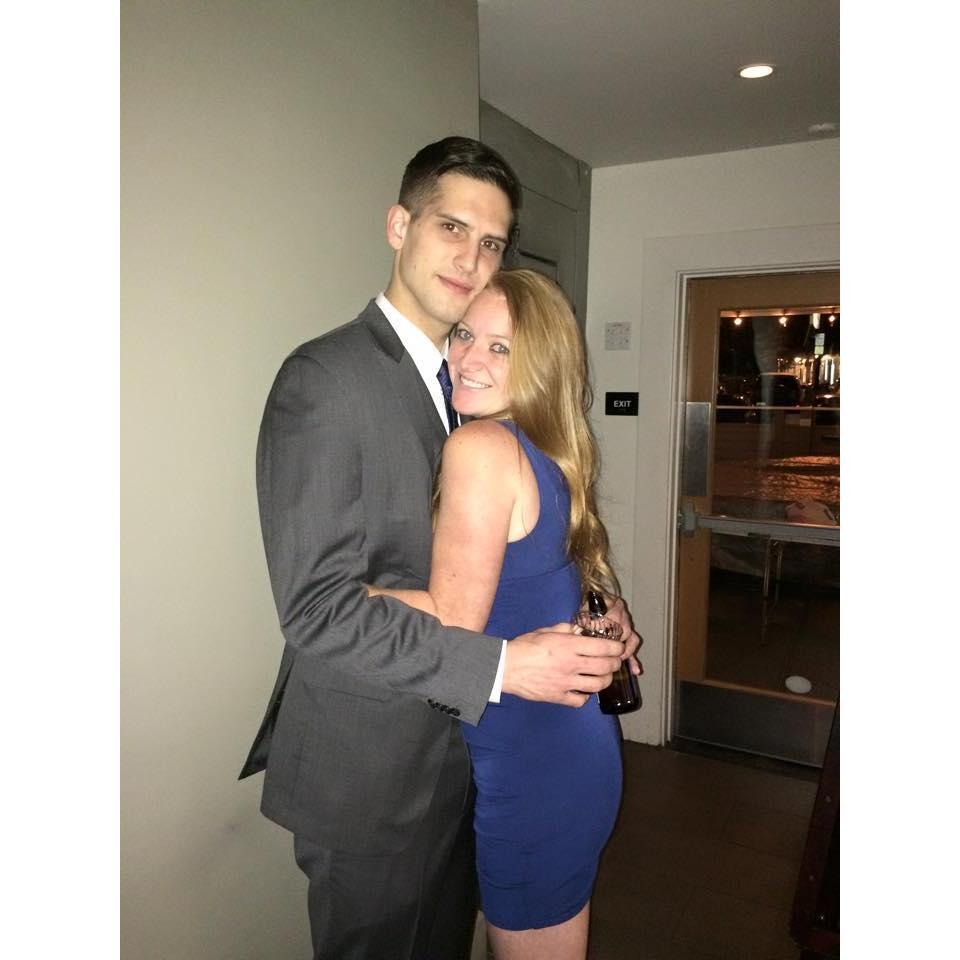 At our holiday party when we worked at Revel together.