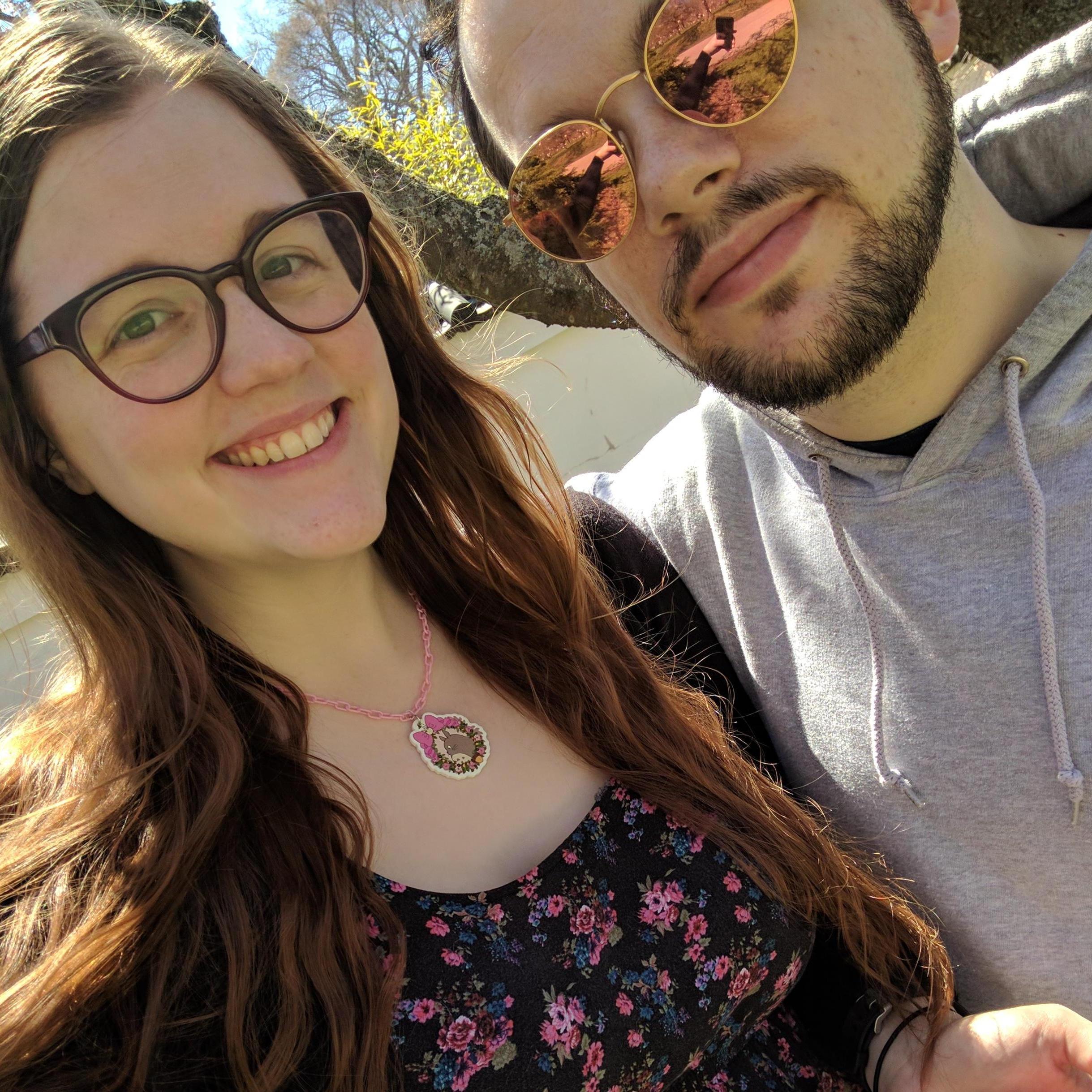 At the Cherry Blossom Festival!