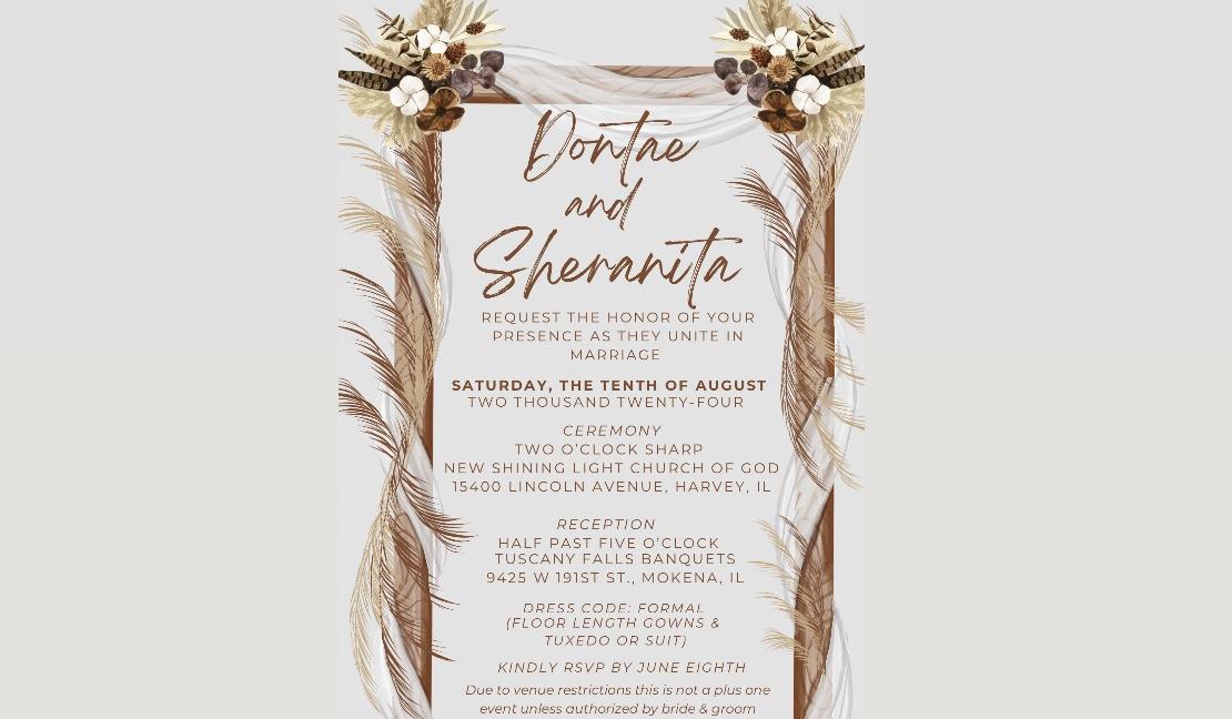 The Wedding Website of Sheranita Davis and Dontae McCoy