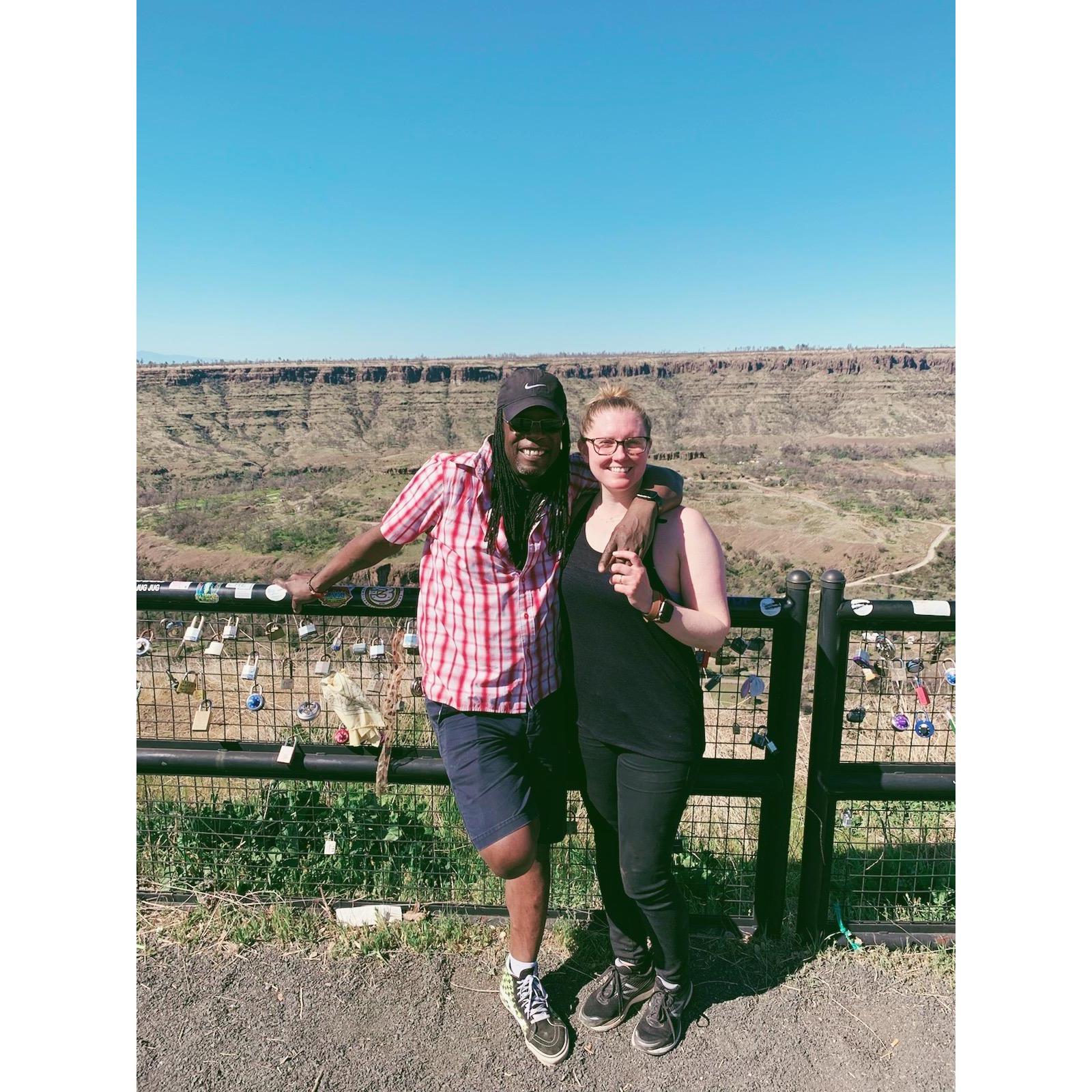 3.4.2020
Paradise, CA. 
I call it Lovers Canyon, due to the locks on the fence, after a weekend of my Grandmothers memorial.