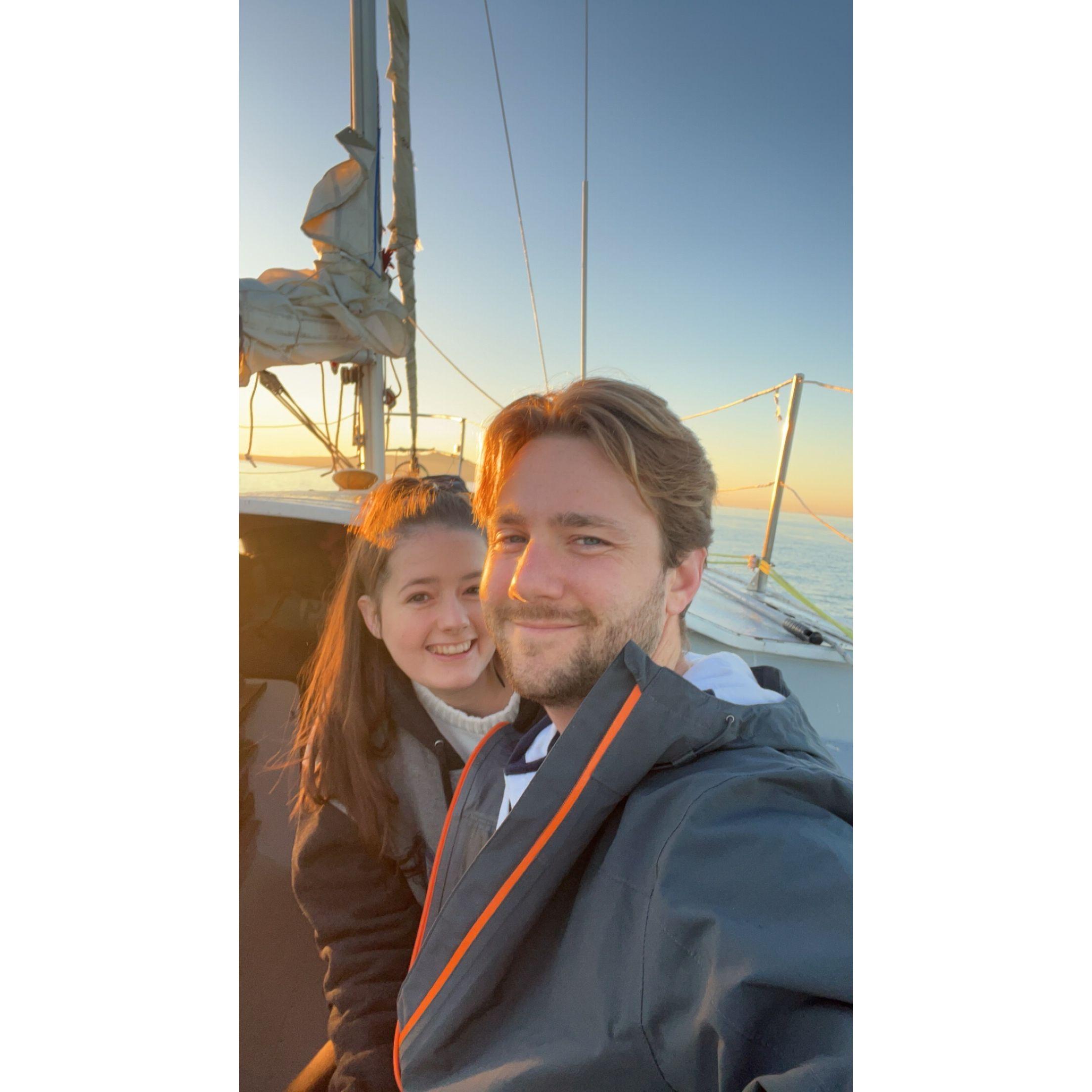 Out on the water together