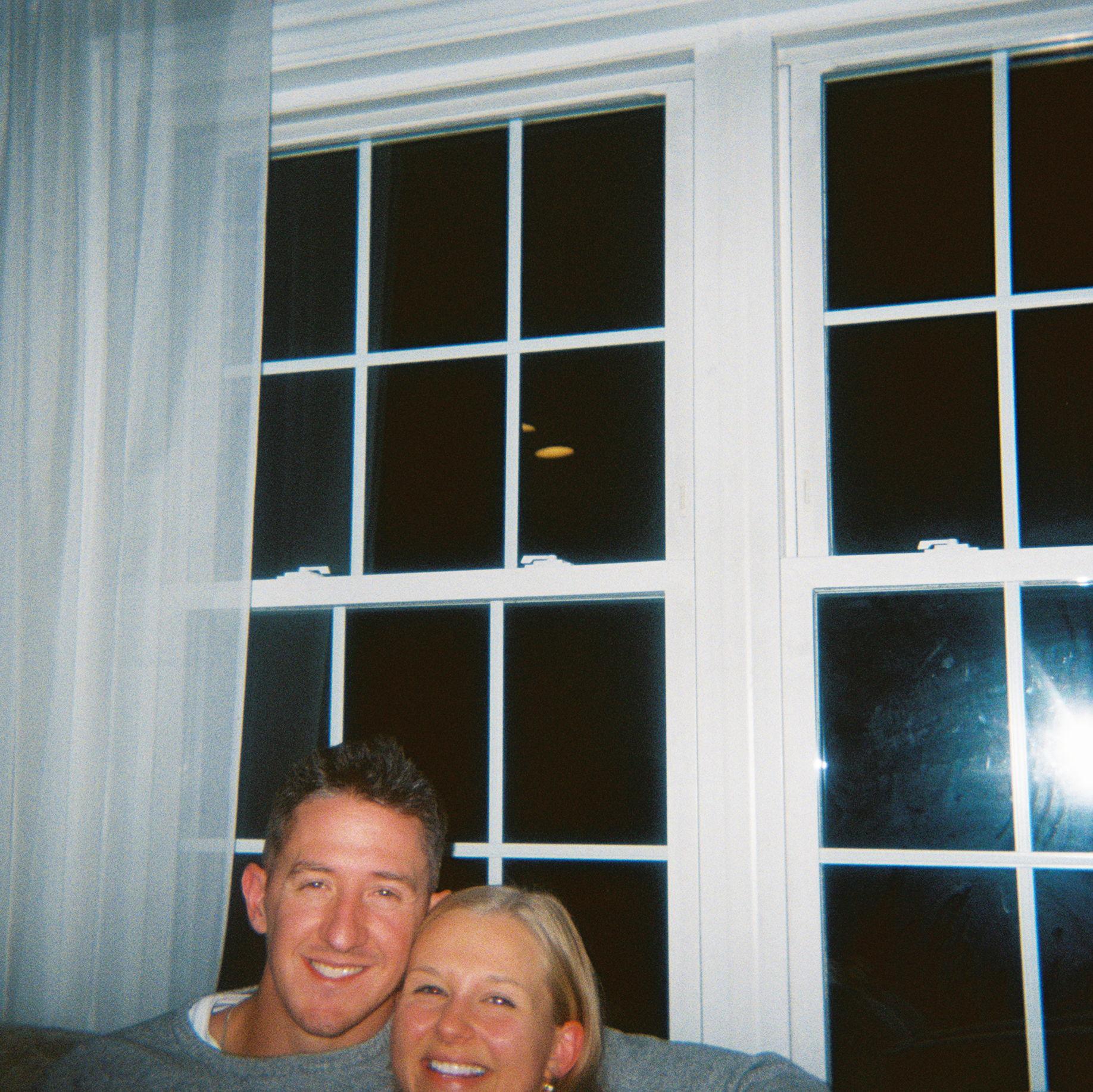 Very cropped engagement party photo. We felt so loved by our people!!