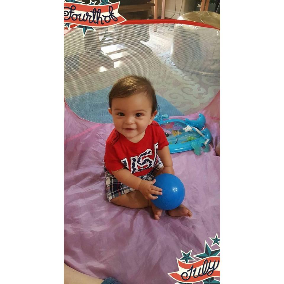 Zander in all his cuteness on the 4th of July!