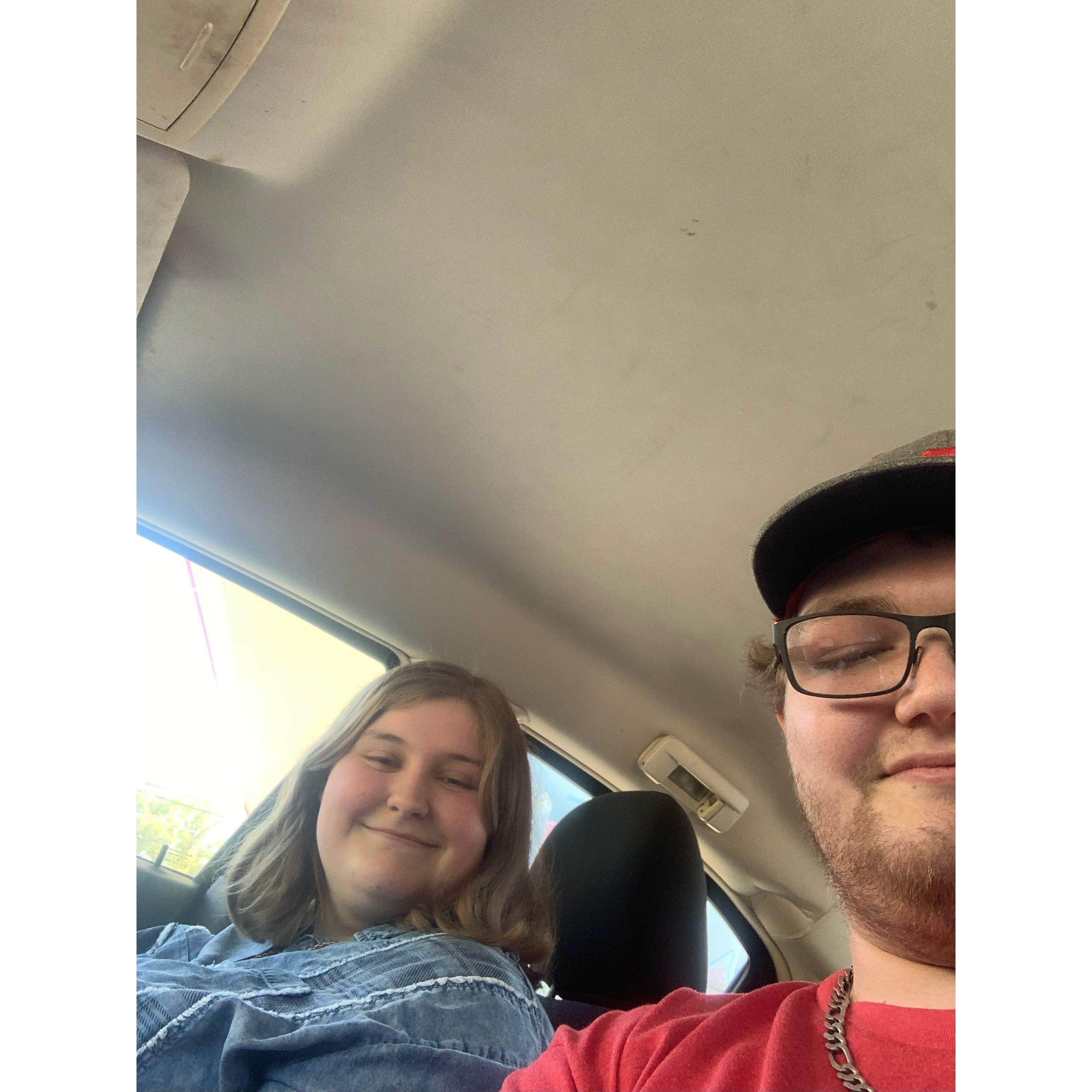 This was THE first picture we took together on our FIRST date! We were both so nervous1